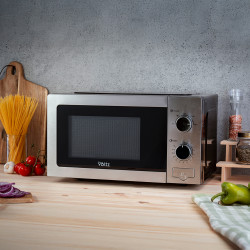 Φούρνος μικροκυμάτων Oliver Voltz OV51443C, 700W, 20 l, 5 στάδια, χρονοδιακόπτης, απόψυξη, γκρι