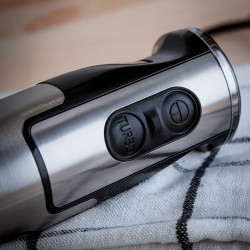 Oliver Voltz OV51112JSC 3-in-1 Blender, Chopper, and Mixer, 1500W, Stainless Steel Body and Attachments, 2 Speeds, Silver