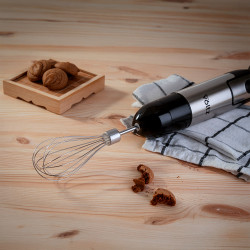 Set blender, tocator si mixer 3 in 1 Oliver Voltz OV51112JSC, 1500W, Metal, 2 viteze, Turbo, Negru/Inox