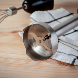 Oliver Voltz OV51112JSC 3-in-1 Blender, Chopper, and Mixer, 1500W, Stainless Steel Body and Attachments, 2 Speeds, Silver