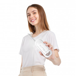 Οδοντιατρικό ντους Oclean W10 Lite , 3 λειτουργίες, 2 ακροφύσια, 1200 παλμοί ανά λεπτό, έως 140 PSI, USB-C, Λευκό