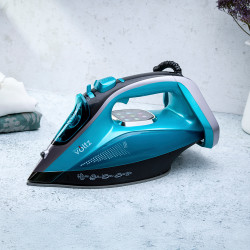 Oliver Voltz OV51050L Iron with LED Display, 3200W, 350 ml, Ceramic Soleplate, Self-Cleaning, Anti-Drip and Anti-Scale System, Turquoise