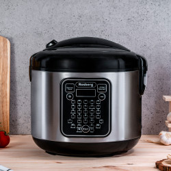 Rosberg R51985F5 Multicooker with 31 Programs, 780W, 5L, Non-stick Coating, Stainless Steel