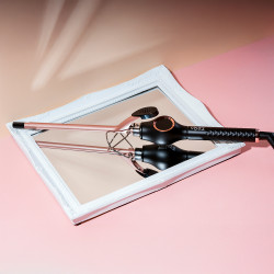 Oliver Voltz OV51102C Curling Iron for Afro Curls, 38W, Tourmaline Ceramic Coating, 140–200°C, Display, Copper