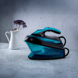 Oliver Voltz OV51052A Steam Generator, 3200W, 1.5 L, 3 steam settings, Ceramic soleplate, LED display, Turquoise