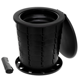 Camry CR 1041 Portable Toilet, 21L, 3-in-1, Multifunctional Design, Foldable, Black