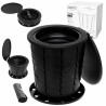 Camry CR 1041 Portable Toilet, 21L, 3-in-1, Multifunctional Design, Foldable, Black