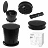 Camry CR 1041 Portable Toilet, 21L, 3-in-1, Multifunctional Design, Foldable, Black