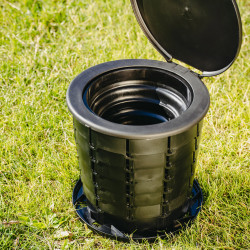 Camry CR 1041 Portable Toilet, 21L, 3-in-1, Multifunctional Design, Foldable, Black