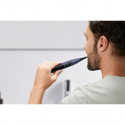 Oclean X Lite Electric Toothbrush Set, 72,000 rpm, 5 modes, Smart, Touchscreen, Up to 40 days of battery life, Cleaning zone tracking, +Case, Dark Blue