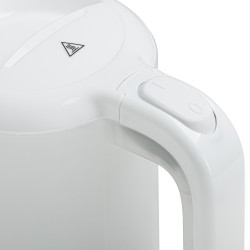 Ηλεκτρικός βραστήρας Adler AD 1381, 900W, 0.5 l, 2 φλιτζάνια και κουτάλα, Επίπεδο θερμαντικό στοιχείο, Προστασία υπερθέρμανσης, Λευκό