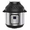 Multicooker si friteuza cu aer cald Instant Pot Duo Crisp140004401, 1500 W, 5.7 L, 11 programe, Cos Air Fryer, EvenCrisp, Inox