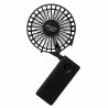 Ventilator portabil Adler AD 7336, Pliabil, 6,5 cm, 46,2 dB, 2xAA, Pala inclinata la 30°, Negru