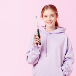 Oclean X Kids Set Children's Electric Toothbrush, 2.5W, 72,000 rpm, 5 modes, Timer, Battery life up to 40 days, Oclean OS, Type-C, Case, Pink