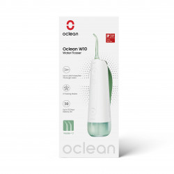 Fogászati zuhany Oclean W10, 5 üzemmód, 2 fúvóka, 200 ml, 1400 impulzus percenként, IPX7, USB-C, zöld