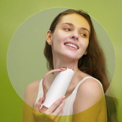 Οδοντιατρικό ντους Oclean W10, 5 λειτουργίες, 2 ακροφύσια, 200 ml, 1400 παλμοί ανά λεπτό, IPX7, USB-C, ροζ