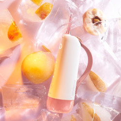 Зъбен душ Oclean W10, 5 режима, 2 накрайника, 200 мл, 1400 импулса в минута, IPX7, USB-C, Розов