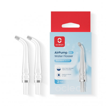 Set 2 duze ortodontice Oclean N20 Duză, Compatibile cu AirPump A10, Curatare zilnica, Transparent