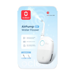 Зъбен душ Oclean AirPump A10, 3 режима, 2 накрайника, Автономия 40 дни, IPX7, USB-C, Сив