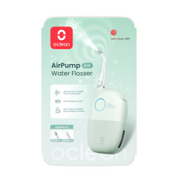 Oclean AirPump A10, 3 üzemmód, 2 fúvóka, 40 napos üzemidő, IPX7, USB-C, zöld
