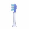 Set of 2 replacement toothbrush heads for the Oclean Easy Clean P1K1, Hard, Silicone-coated, Blue