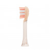 Set of 2 replacement toothbrush heads for the Oclean Easy Clean P1K2, Firm, Silicone-coated, Orange