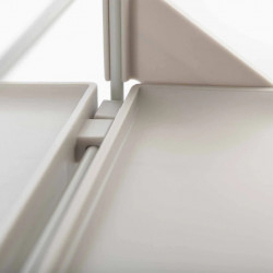 Joseph Joseph Adjustable Shoe Rack 55009, 12 pairs, 3 shelves, Steel base, Ecru