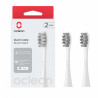 Комплект 2 бр резервни глави за електрическа четка за зъби Oclean Gum Care Brush Head, Мека, Двустранно заострени влакна, Бял
