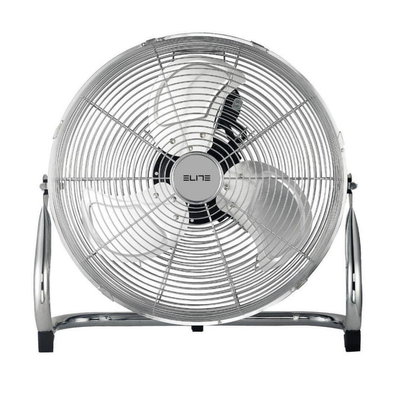 Ventilator de podea Elite YFL-0314, 65W, 35.5 cm, 3 viteze, 3 pale, Cromat