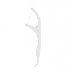 Set 50 buc. ata dentara Oclean Twin-line, Fibra de polietilena, Ata dubla, Alb