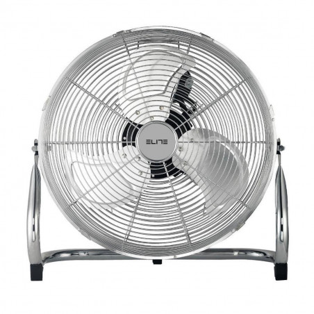 Ventilator de podea Elite YFL-0313HR, 65W, 40.5 cm, 3 viteze, 3 pale, Crom metalic