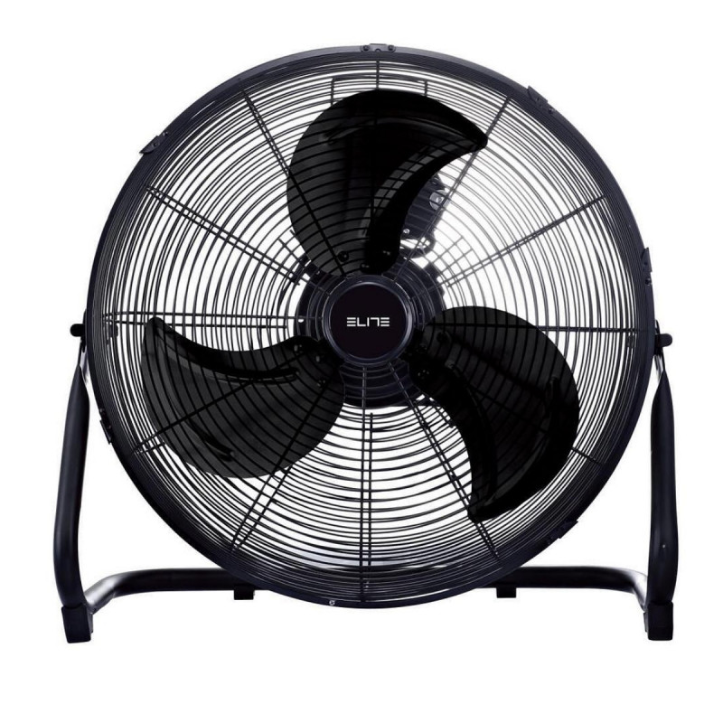 Подов вентилатор Elite YFL-0318BL, 65W, 50.8 см, 3 скорости, 3 перки, Черен
