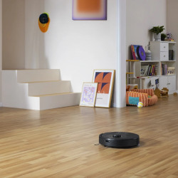 Ρομποτική ηλεκτρική σκούπα Roborock Q5 Pro, 59W, 5500 Pa, 770 ml, Wi-Fi, Στεγνός και υγρός καθαρισμός, PreciSense LiDAR, Φωνητικός έλεγχος, Αυτόματη επαναφόρτιση, Μαύρο