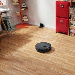 Прахосмукачка робот Roborock Q5 Pro, 59W, 5500 Pa, 770 мл, Wi-Fi, Сухо и мокро почистване, PreciSense LiDAR, Гласов контрол, Авто. презареждане, Черен