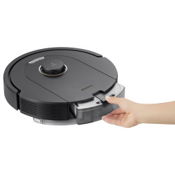 Прахосмукачка робот Roborock Q5 Pro, 59W, 5500 Pa, 770 мл, Wi-Fi, Сухо и мокро почистване, PreciSense LiDAR, Гласов контрол, Авто. презареждане, Черен