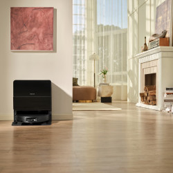 Прахосмукачка робот с AI Roborock Saros 10R, 65W, 22000 Pa, 270 мл, SMART, Сухо и мокро почистване, LiDAR, StarSight, 180 мин автономност, Черен