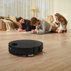 Прахосмукачка робот Roborock Saros 10, 22000 Pa, 270 мл, AdaptiLift, Сухо и мокро почистване, LiDAR, StarSight, Гласов асистент, 180 мин автономност, 3D ToF сензори, Пълна автоматизация, Черен