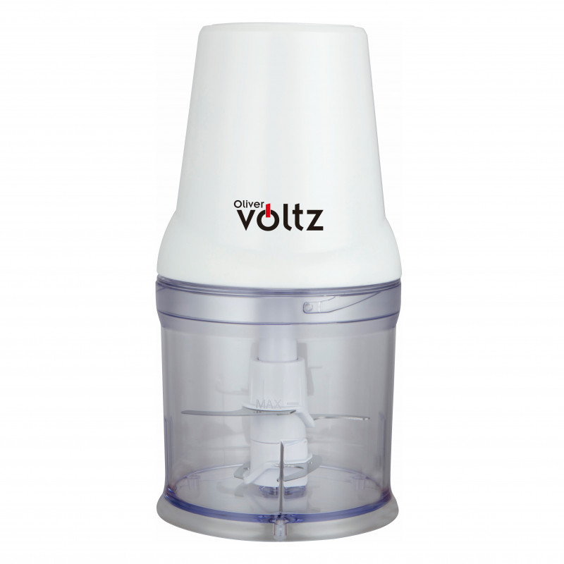 Τεμαχιστής Oliver Voltz OV51111C, 400 W, 500 ml, διπλή λεπίδα, λευκό