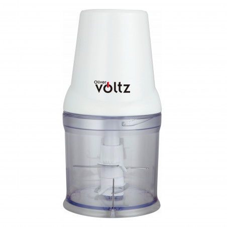 Τεμαχιστής Oliver Voltz OV51111C, 400 W, 500 ml, διπλή λεπίδα, λευκό