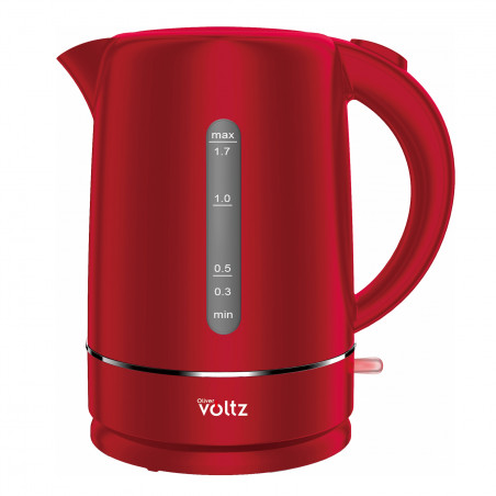 Cana electrica Oliver Voltz Daisy OV51230W, 2200W, 1.7 L, Oprire automata, Rosu