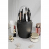 Organizator pentru ustensile machiaj Hermia 964FRM3316, 24x24x13 cm, Fara BPA, Plastic, Negru