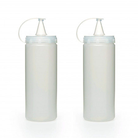 Set of 2 Hermia 283PLN1204 olive holders, Plastic, Clear