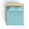 Cuvertura Saheser 157SHS5201 100% bumbac, 220x240 cm, 340 g/m², 96 fire, 30C, Turcoaz