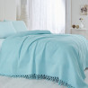 Горна завивка Saheser 157SHS5201, 100% памук, 220x240 см,340 г/м2, 96 нишки, 30C, Тюркоаз