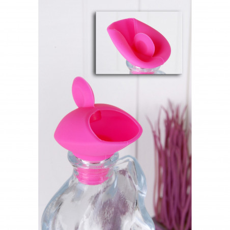 Capac pentru sticla Hermia 196RWE1505, Fara BPA, Silicon, Roz