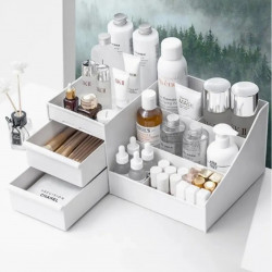 Hermia Sminkszervező 200BYR1102, 28x17x13 cm, BPA-mentes, műanyag, fehér, BPA-mentes, BPA-mentes, fehér