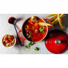 Чугунена тенджера Le Creuset 24147260912, 5.6 л, 26 см, До 260C, Емайлно покритие, Индукция, Фурна, Червен