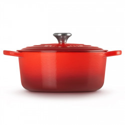 Le Creuset χυτοσιδηρή κατσαρόλα 24147260912, 5.6 l, 26 cm, Μέχρι 260C, Επίστρωση σμάλτου, Επαγωγή, Φούρνος, Κόκκινο