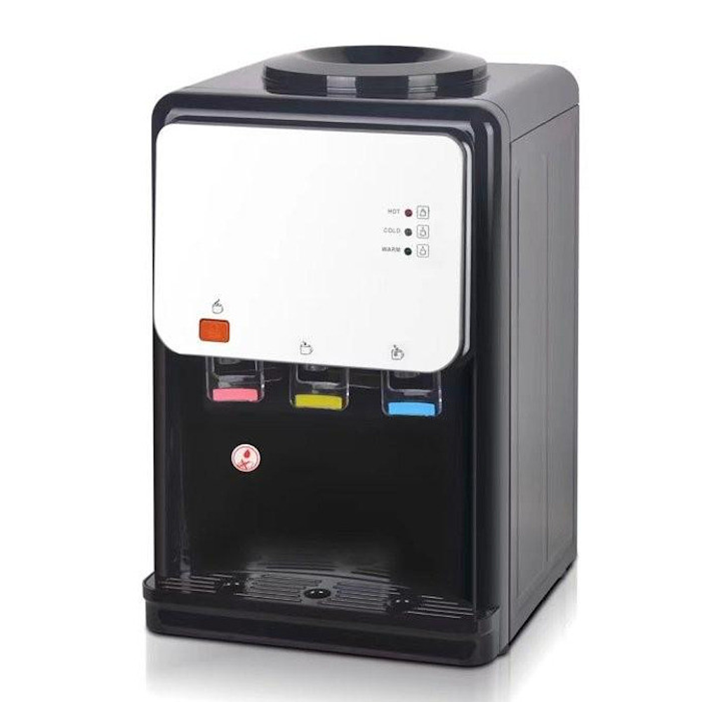 Диспенсър за вода Elite WDC-2523BL, Компресорен R600a, 50-550W, 10-85C, 3 температурни настройки, Черен/бял