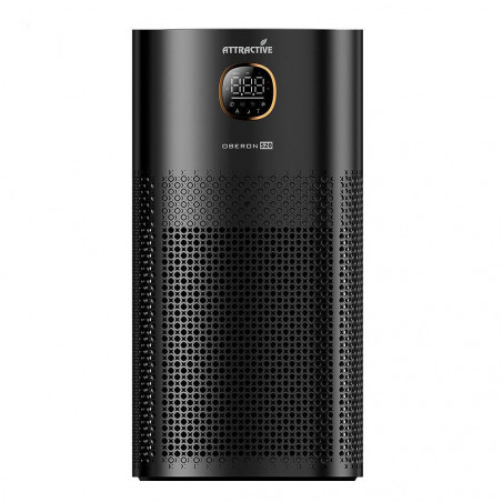 Purificator de aer Attractive OBERON 520, 50W, Pana la 62 m², Wi-Fi, 5 viteze, Temporizator, Mod de noapte, Telecomanda, Senzor inteligent de poluare, Negru